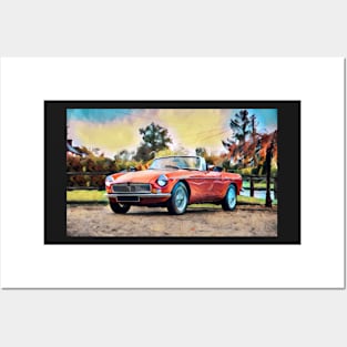 Classic MGB Roadster Posters and Art